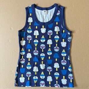 Hanna Andersson Star Wars Pajama Tank Top Womens Small Organic Cotton Ice Cream